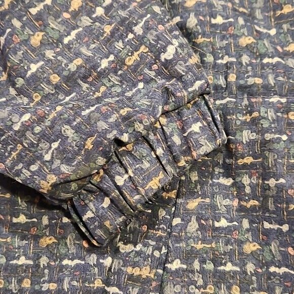 Forresters Drytech Rain Jacket Womens M Gore-Tex Blue Print Full Zip - Picture 8 of 15